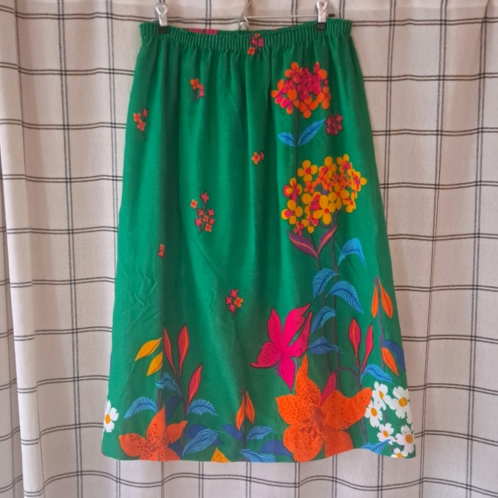 Vintage Floral Skirt